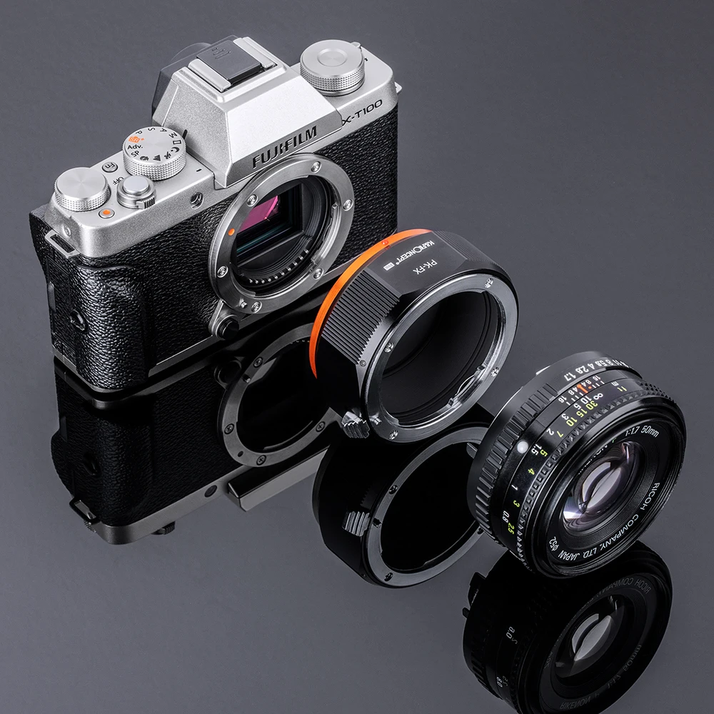 K & F CONCEPT PK FX Pentax Lens to Fuji XF X Mount Camera Adapter Ring для Fujifilm Fuji|Адаптеры объектива| |