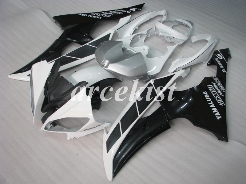 

New ABS Injection Mold Fairings Kit Fit For YAMAHA YZF - R6 2008 - 2016 08 09 10 11 12 13 14 15 16 Bodywork set white silver