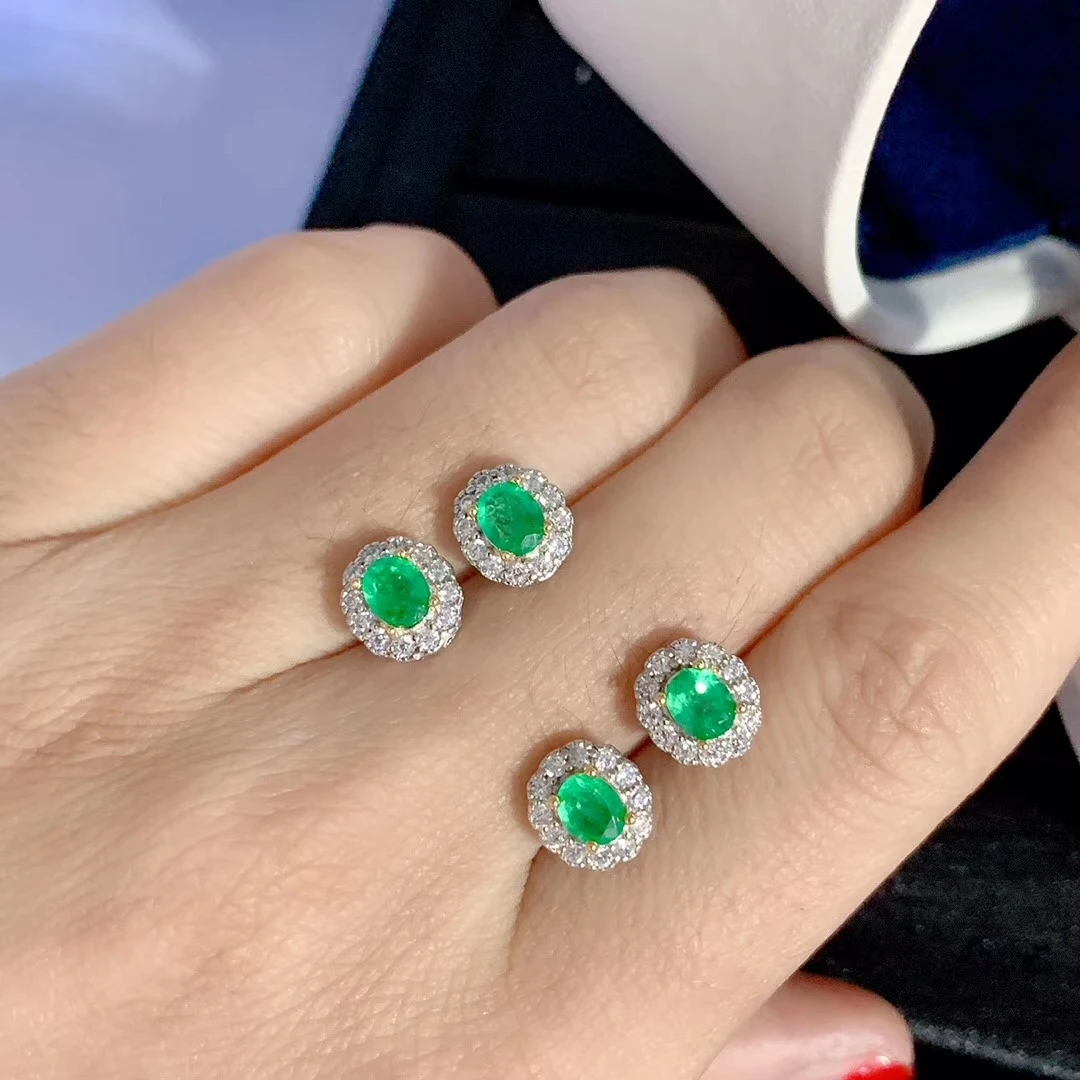 Изысканные серьги с зеленым изумрудом, серебряные серьги для девочек, натуральный драгоценный камень, серебро 925 пробы, подарок на день рождения для девочек, распродажа