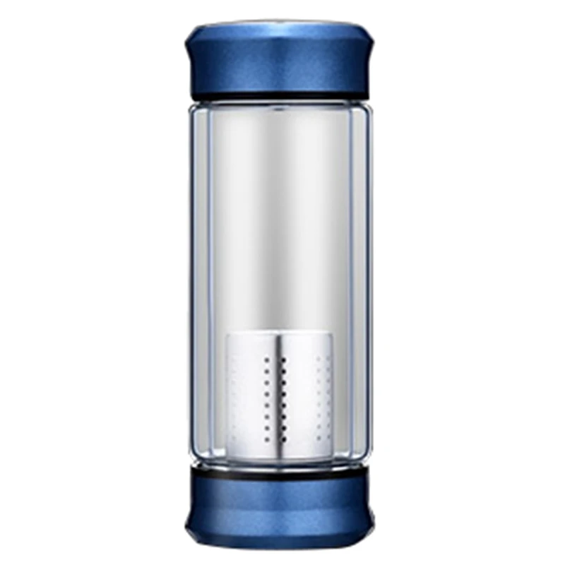 Качественная стеклянная бутылка для воды со свободными листьями ситечко чая