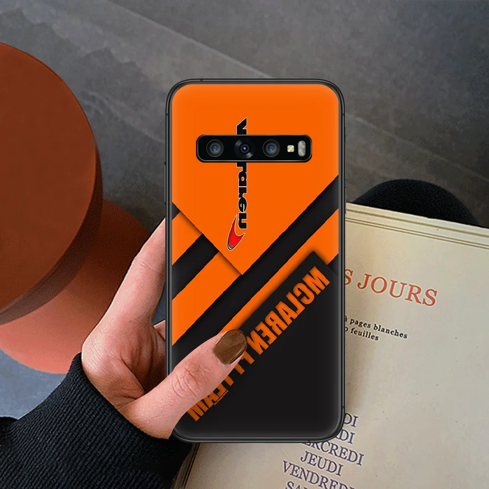 

Mclaren Honda Logo Phone Case For Samsung Galaxy Note S 8 9 10 20 Plus E Lite Uitra black Back Trend Coque Tpu Funda Luxury