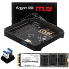 Плата расширения для Raspberry Pi 4 Argon ONE M.2, USB 3,0-M.2 SATA M.2 SSD 512G 128G, адаптер, база для нанозвуковой карты Argon ONE V2