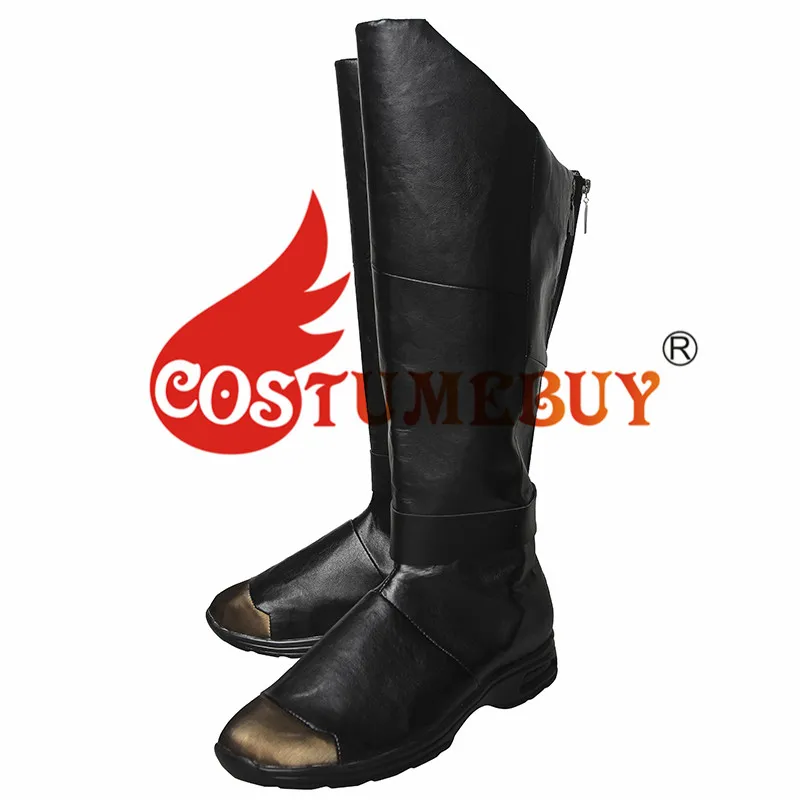 CostumeBuy Бэтмен косплей супергерой косплей Бэтмен Маска пояс Необычный кожаный плащ косплей Лига Справедливости Бэтмен аксессуары - Цвет: Boots
