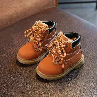 Cotton Orange Sinered; сезон весна-осень-зима; Детские кроссовки; Ботинки martin; детская обувь; зимние ботинки для мальчиков и девочек; Повседневная обувь; модные ботинки для мальчиков и девочек - Цвет: Cotton Orange