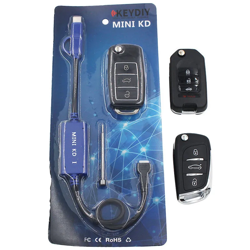 Серебристый Original KEYDIY Mini KD Remote Key Generator Remotes Support Android Mini KD Auto Key Programming KD Remote B11 B10 B07 B02 B12 - Цвет: Серебристый