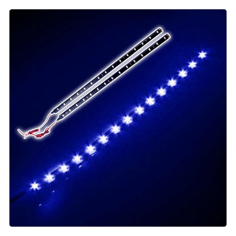 Светодиодный декоративный светильник для мотоцикла и автомобиля 30 см 15SMD 3528, клейкая лента для Renault Vel Modus Eolab Twizy Twin-Z Twin-Run