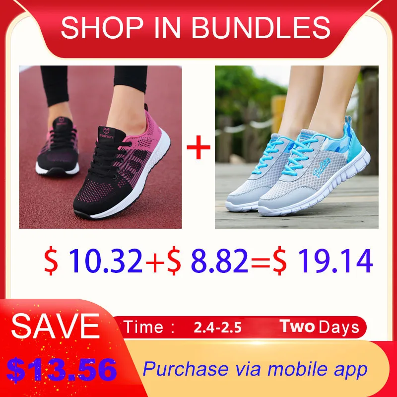 

Women Casual Shoes Fashion Breathable Walking Mesh Lace Up Flat Shoes Sneakers Women 2020 Tenis Feminino Pink Black White