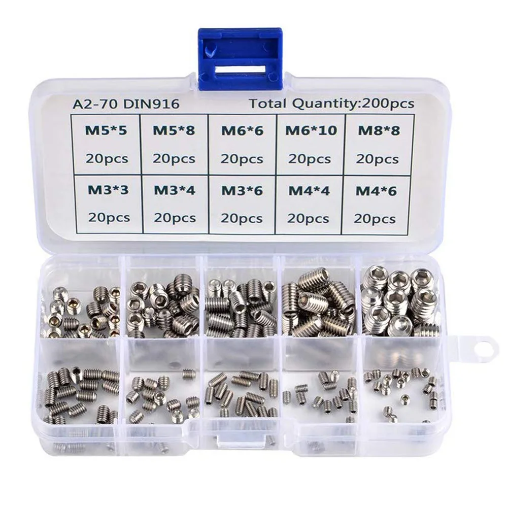 200 шт. аппаратные инструменты для ремонта метрической резьбы Шестигранная