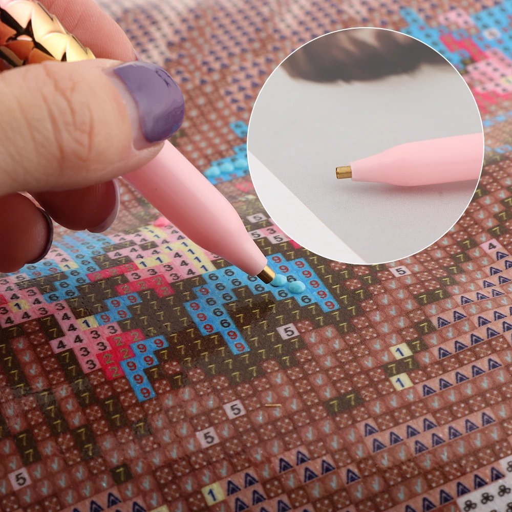 1 шт. полимерная пластиковая ручка для вышивки крестиком алмазная вышивка