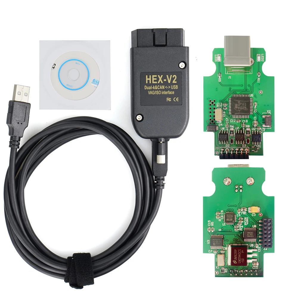 Vag com HEX V2 для vcds 21 3 автомобильного диагностического инструмента интерфейса Vw Audi