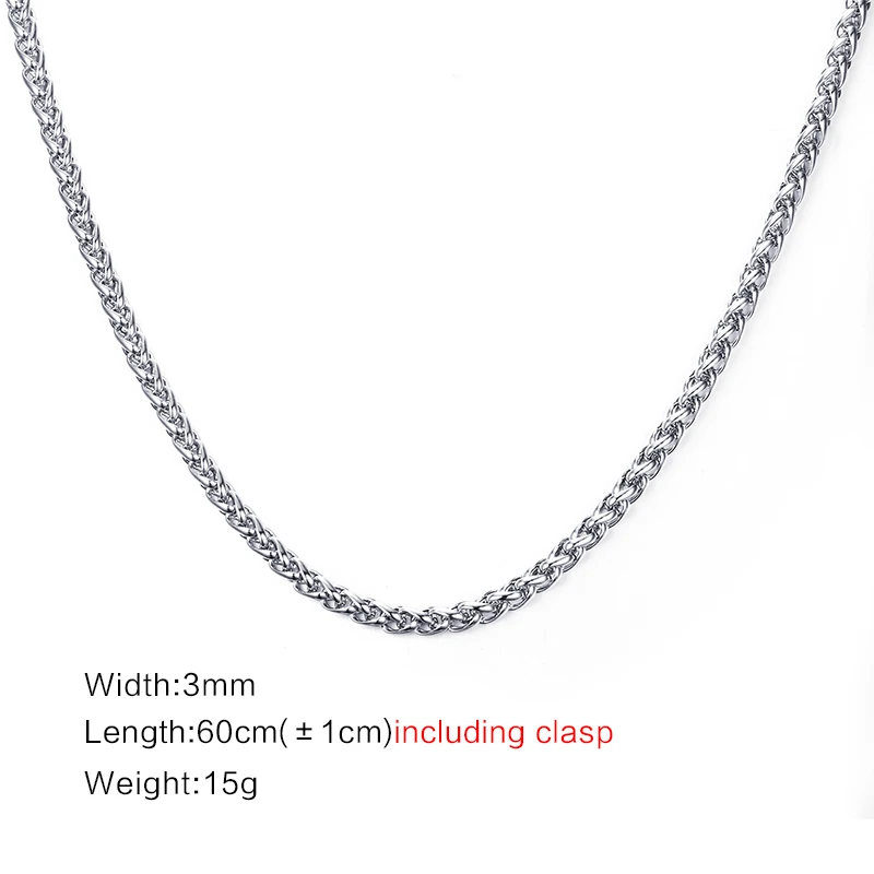 Мужское ожерелье Люцифера из нержавеющей стали черного и серебряного цвета