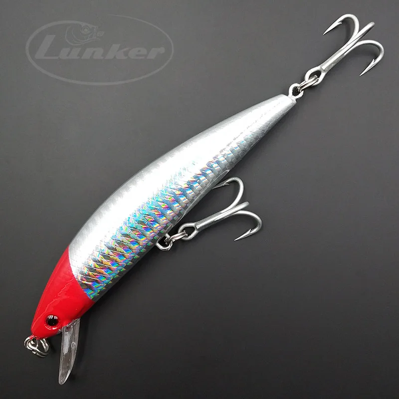 Lunker Тонущая менее 40 г 12 5 см жесткая приманка для морской рыбалки на троллинге в