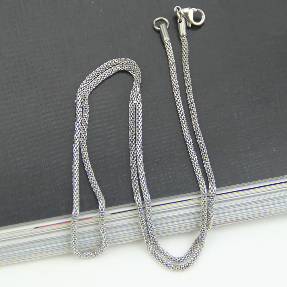 

Fashion 2mm Unisex Snake Chain Stainless Steel Necklace Silver