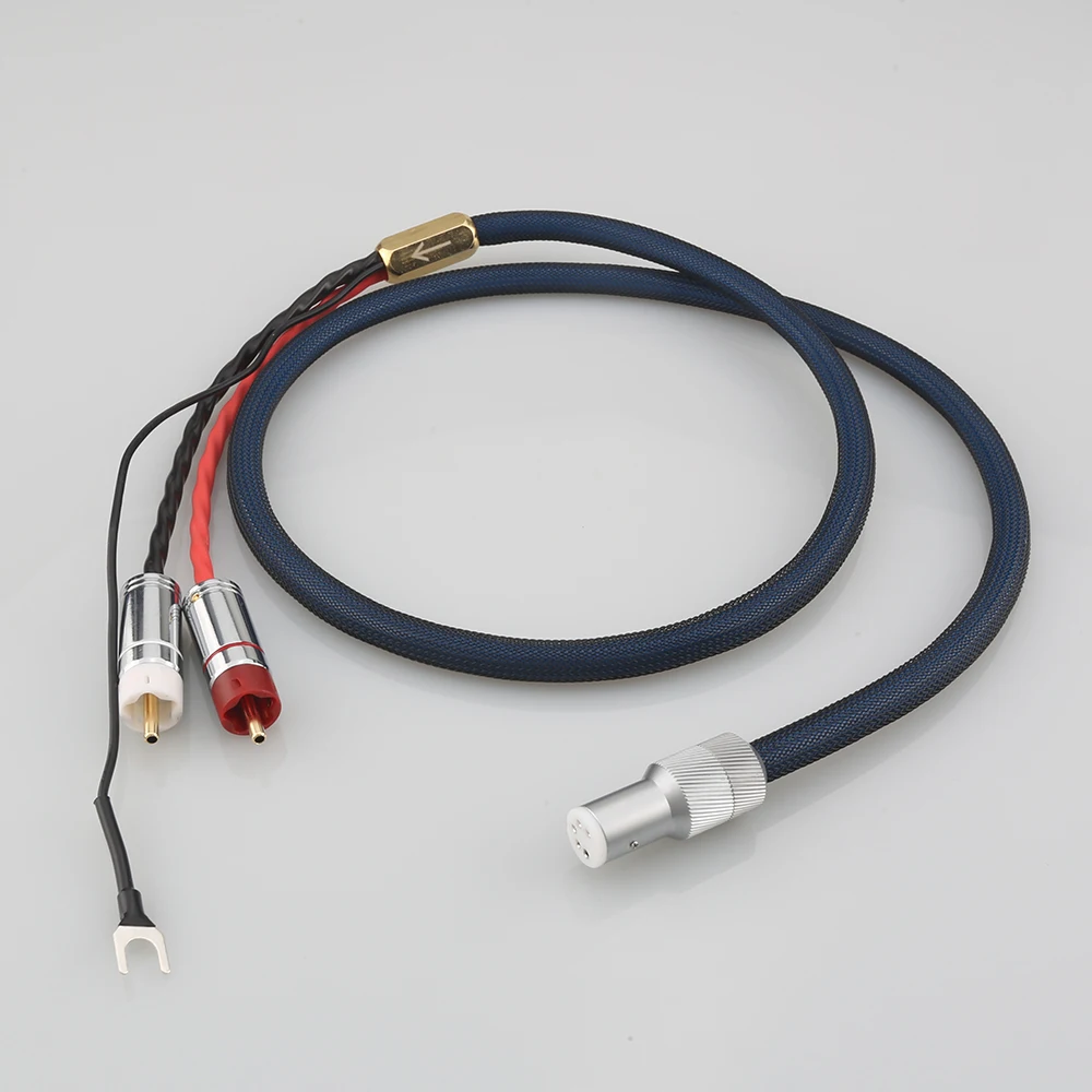 2021 Hifi audio 4 core OFC посеребренный G5 shield RCA 5 pin DIN XLR U spade plug Audio Phono кабель тонарма с
