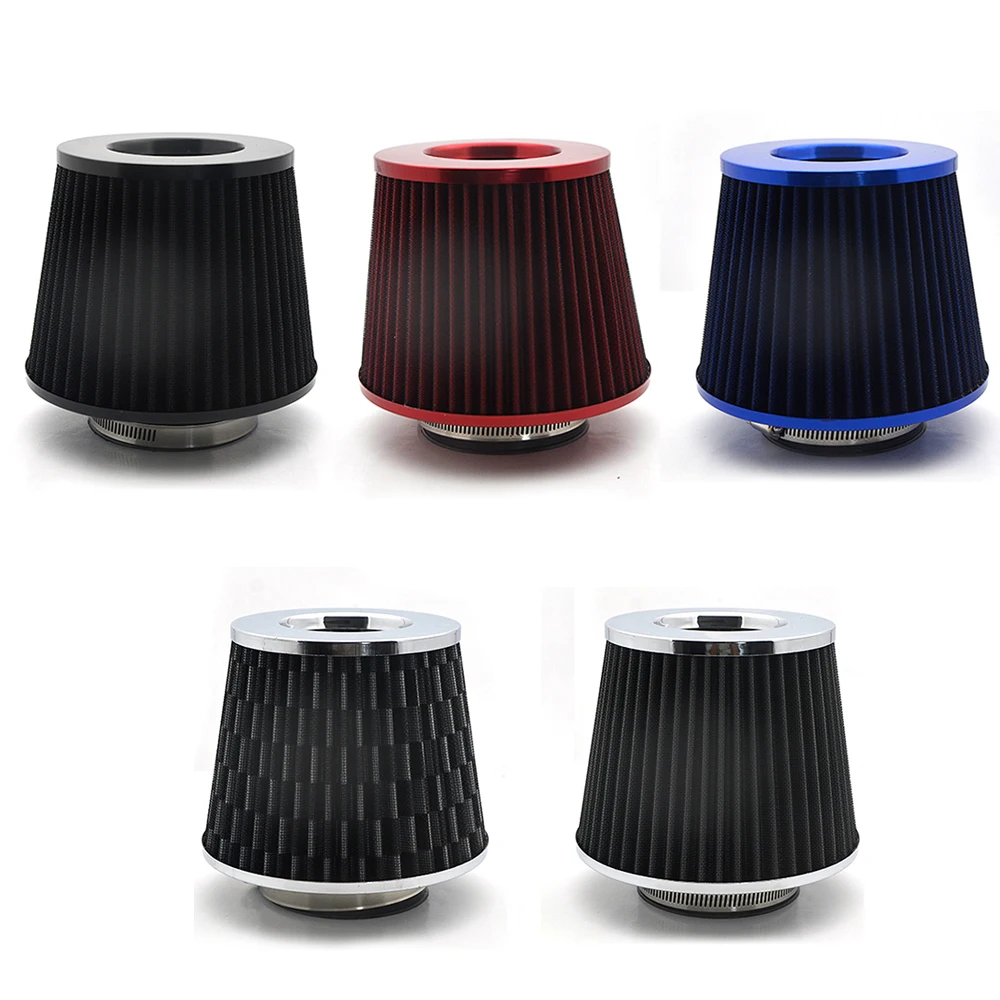 

Universal Car Air Filters 76mm for Supercharger High Flow Cold Intake Filter Induction Kit Sport Power Mesh Cone