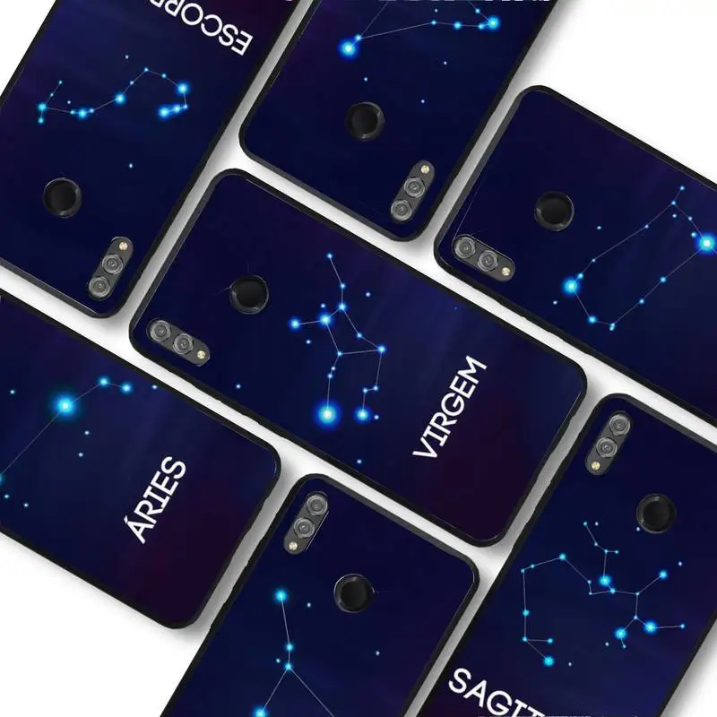 12 constellations zodiac signs Phone Case For Huawei honor10Lite 10i 20 8x 10 for Honor9lite 9xpro Coque
