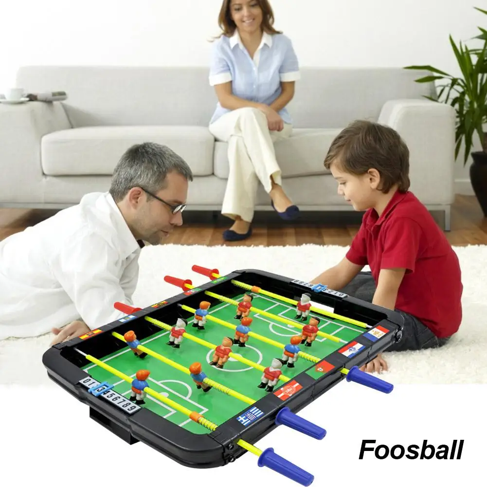 

Mini Football Tabletop Soccer Game Board Match Game Kit Kids Educational Tabletop Soccer Toys Portable Table Games Play Ball