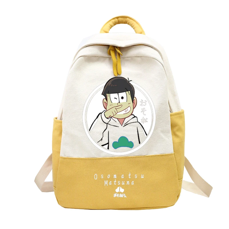 5 Аниме osomatsu san лоскутный рюкзак женский дорожный рюкзаки для подростков девочек osomatsu-san Bagpack женский Mochila - Цвет: 5