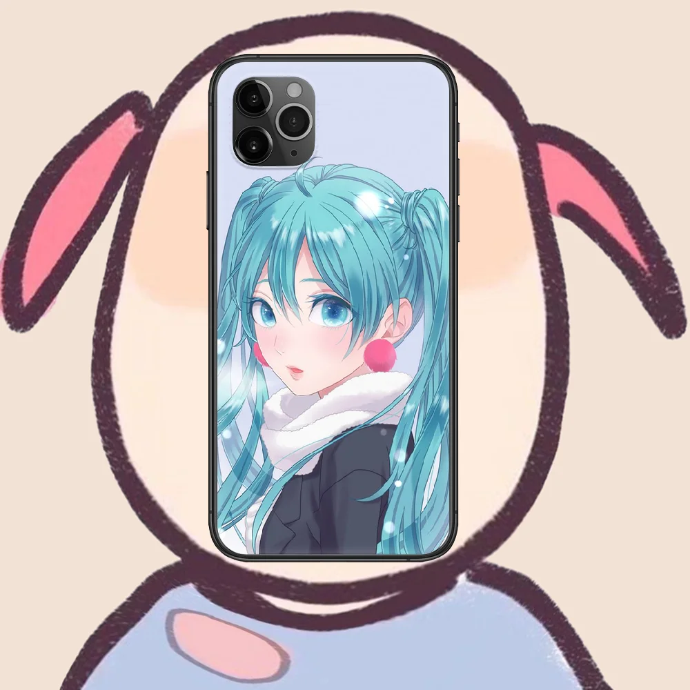 

Hatsunes-Miku cute Phone Case Cover Hull For iphone 5 5s se 2020 6 6s 7 8 12 mini plus X XS XR 11 PRO MAX black Cell 3D