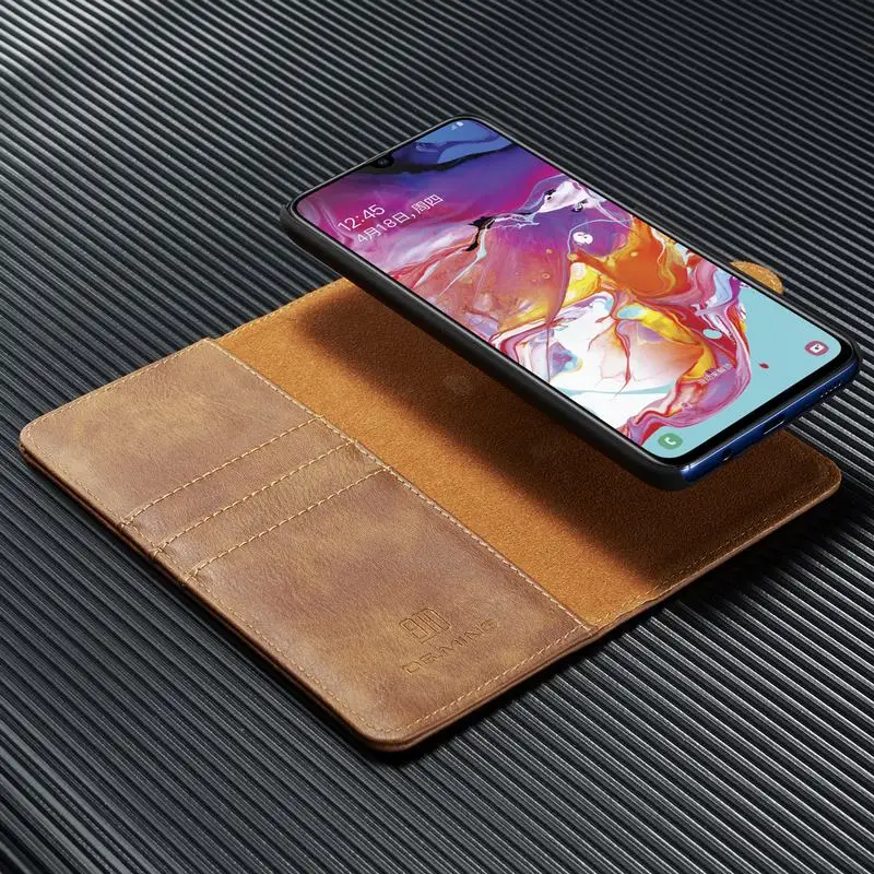 

Original Flip Case For Samsung Galaxy A70 Case 2 in 1 Wallet Cover For Samsung A70 Case Luxury Leather Magnetic Cover