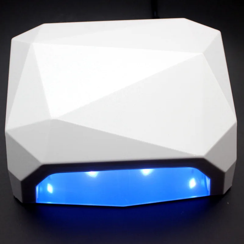 Профессиональный Сушилка для ногтей в форме бриллианта Светодиодный УФ лампа 36