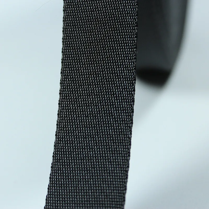 Лента для рюкзака из полиэстера 1 5 дюйма (38 мм) ширина 50|black webbing|bag belt strappolyester webbing