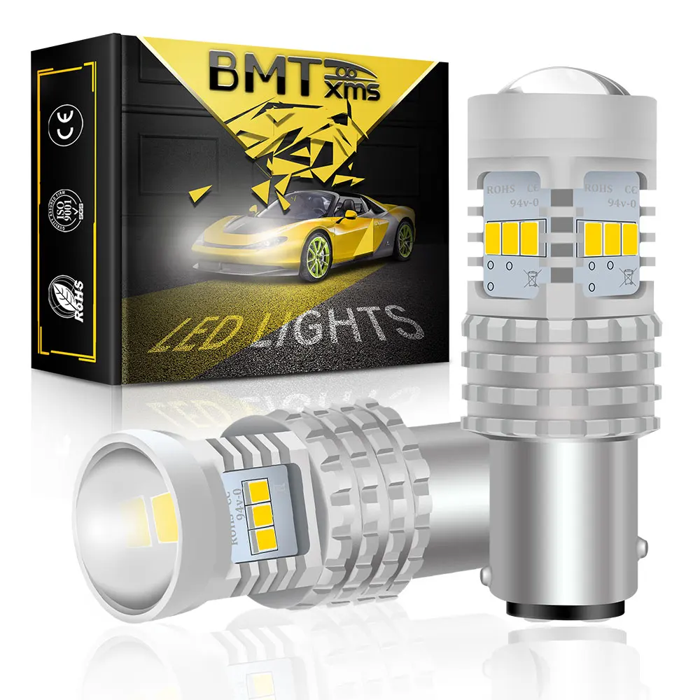 

BMTxms 2Pcs 1157 P21/5W DRL BAY15D New Canbus No Error For Jeep Renegade 2015-2018 Car LED Daytime Running Light Bulbs 1500LM