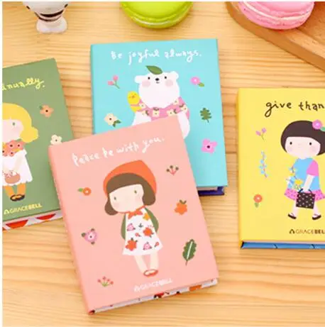 

1pcs color Self-adhesive Memo Notepad Writing pad message Hard Cover Sticky note Writing scratch pad office school supplies