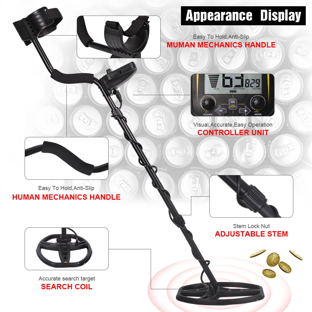 Professional Metal Detector MD-810 /TX-850 High Sensitivity Gold Digger Treasure Hunter Depth 2.5m Search Pinpointer | Инструменты