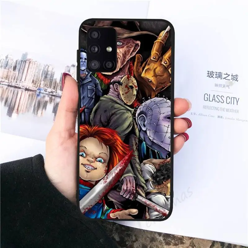 

CHUCKY HORROR CHUCKY CHILDS Phone Case black For Samsung galaxy S 21 20 10 8 A 51 71 50 21s 70 40 20 20e note 10 plus Ultra