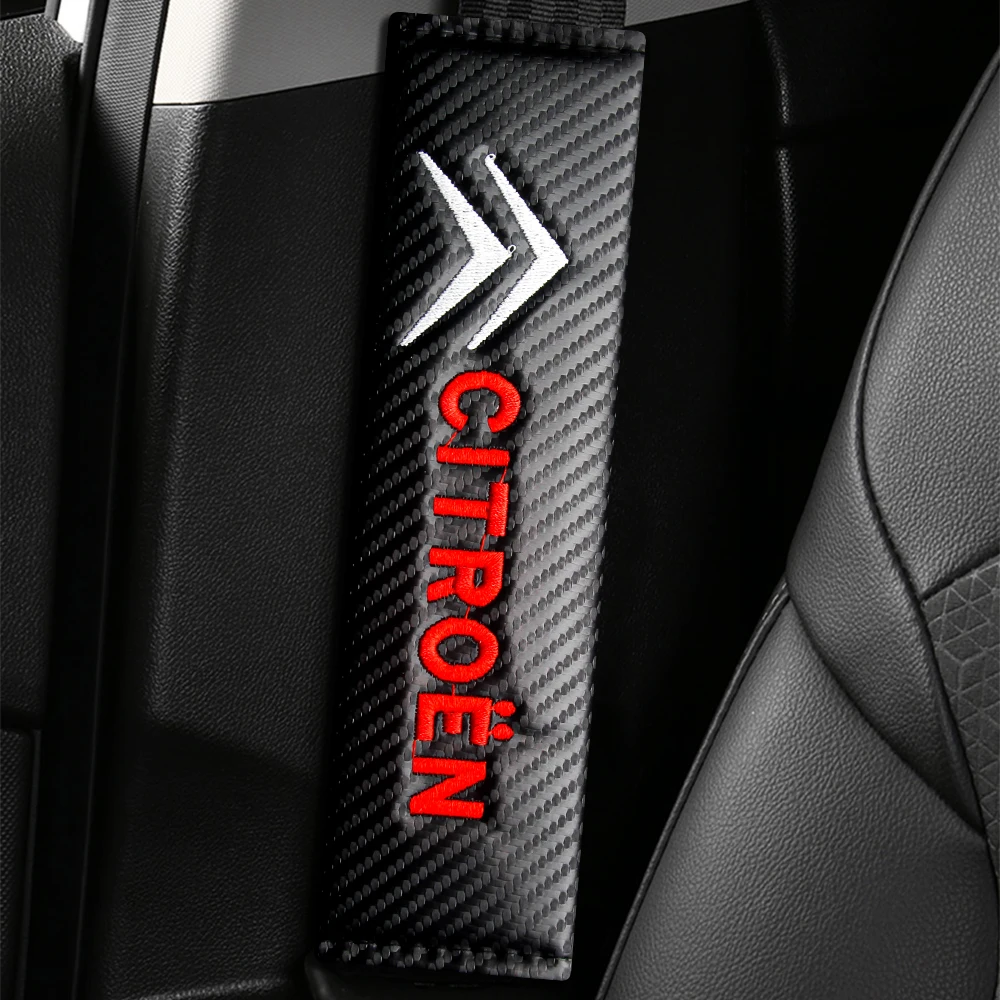 

Car Seat Belt Cover Auto Logo Shoulder Protector Interior Accessories For Citroen Picasso C4 C3-XR C1 C2 C3 C5 C6 Xsara Berlingo