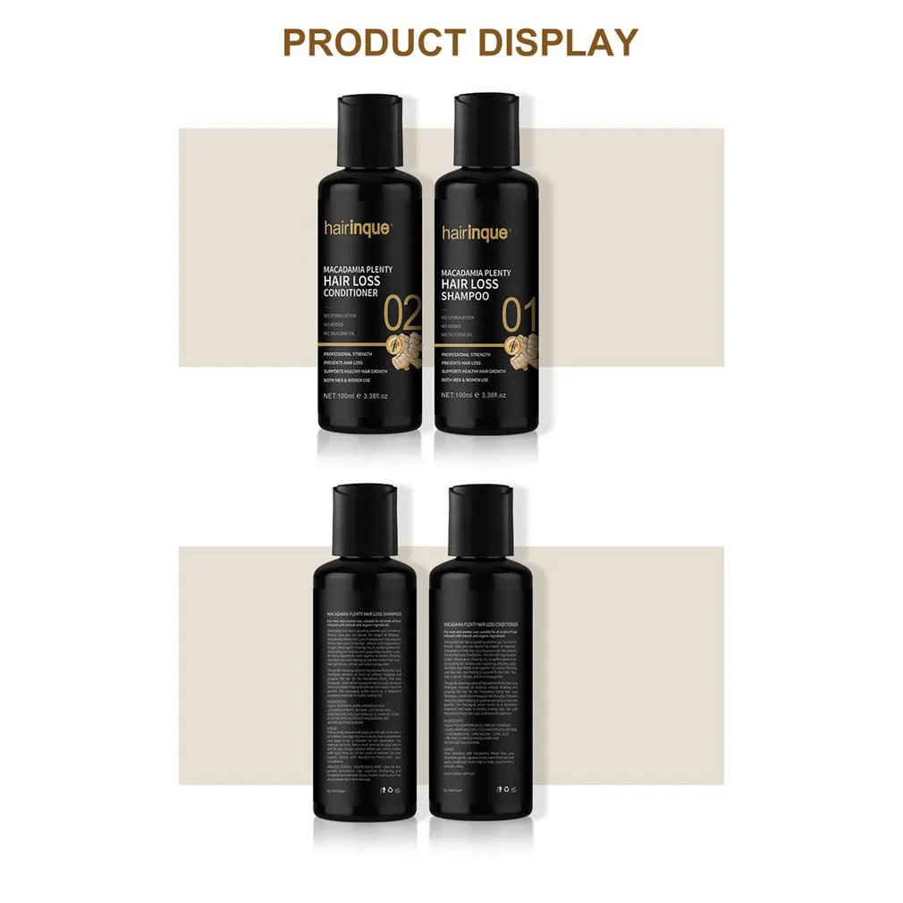 

Hair Growth Shampoo Conditioner Thickener Anti Hair Loss Care Serum Oil Ginger Extract Biotin Conditioner