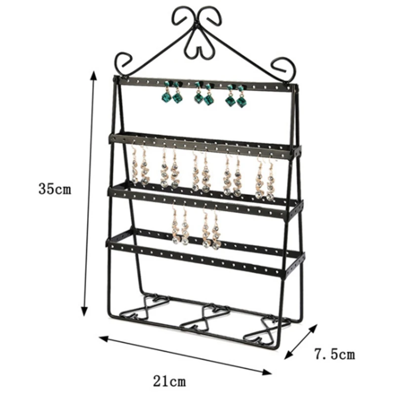 

Metal Creative Jewelry Display Rack Iron Earring Holder Jewelry Display Stand Earring Necklace Storage Rack