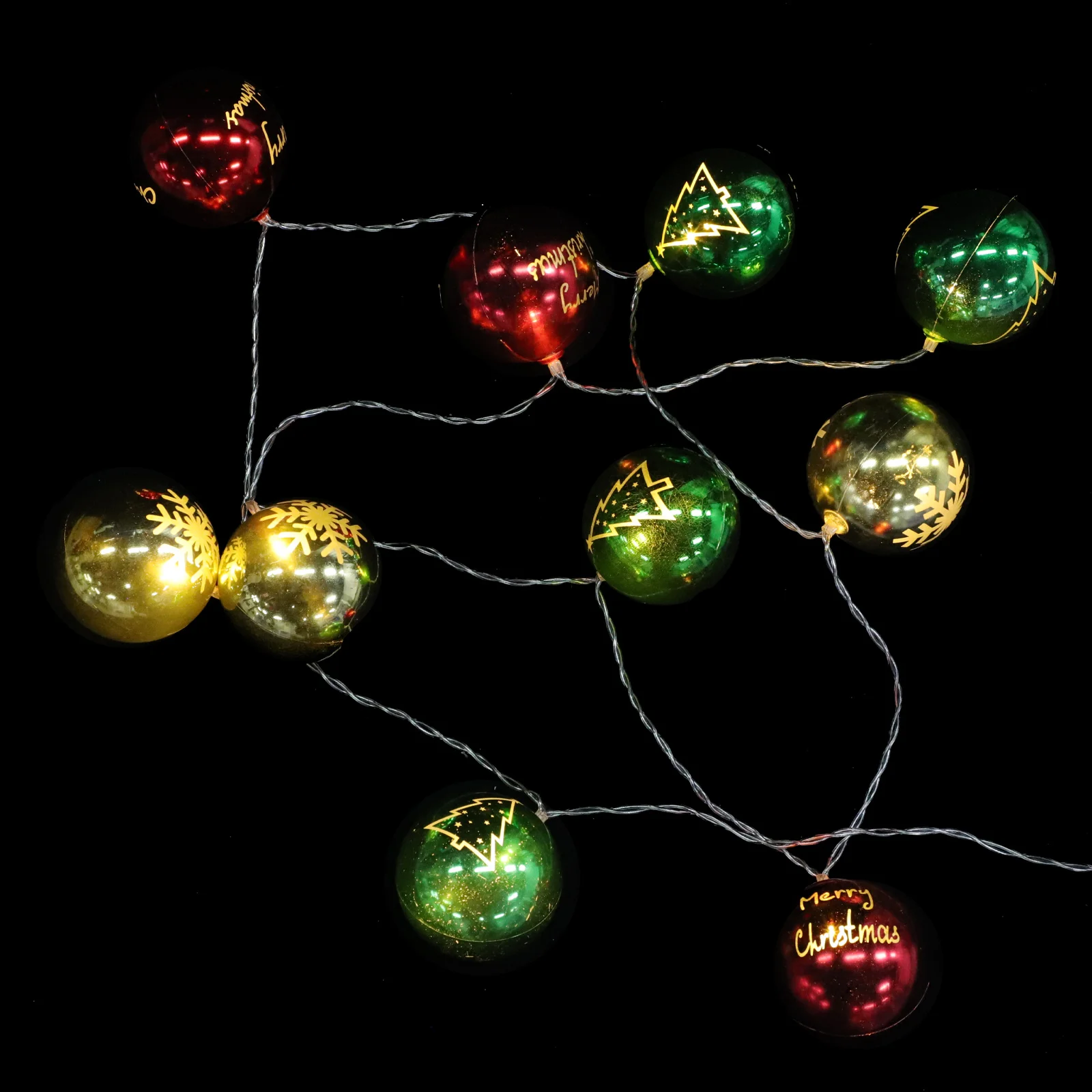 

1 Set Decorative Xmas Round Lamp String Adorable Xmas String Lamp Decor