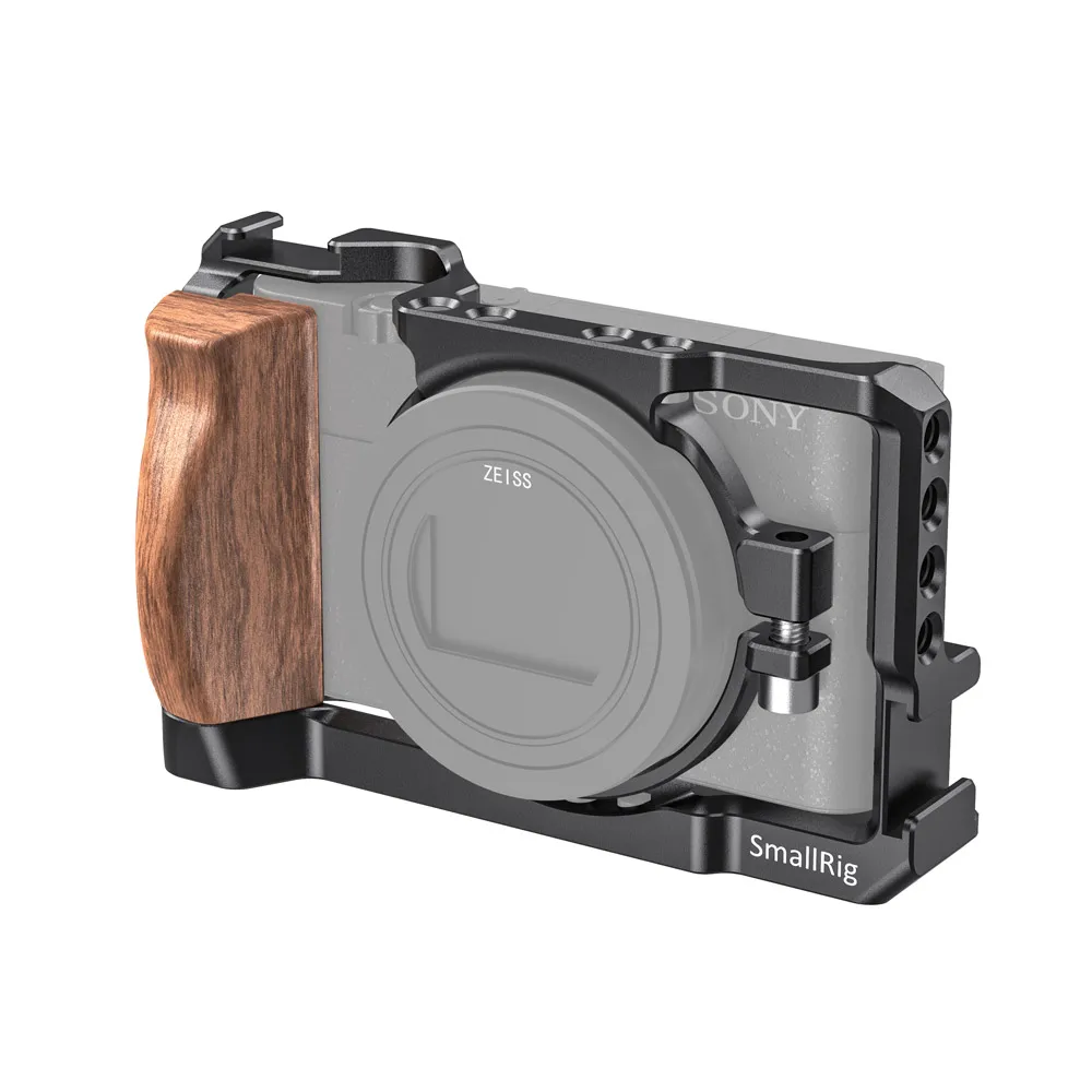 Клетка для камеры SmallRig RX100 VII для sony RX100 VII и RX100 VI Dslr с деревянной боковой ручкой/клетка для холодного башмака RX100 VI-2434