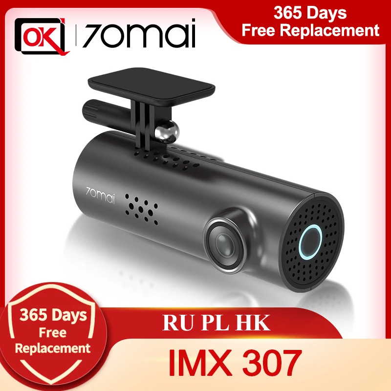 70mai Dash Cam 1S Видеорегистраторы для автомобилей Английский Голос Управление и 70 Mai