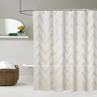new light luxury style peva shower curtain bathroom waterproof partition curtain bathroom polyester shower curtain