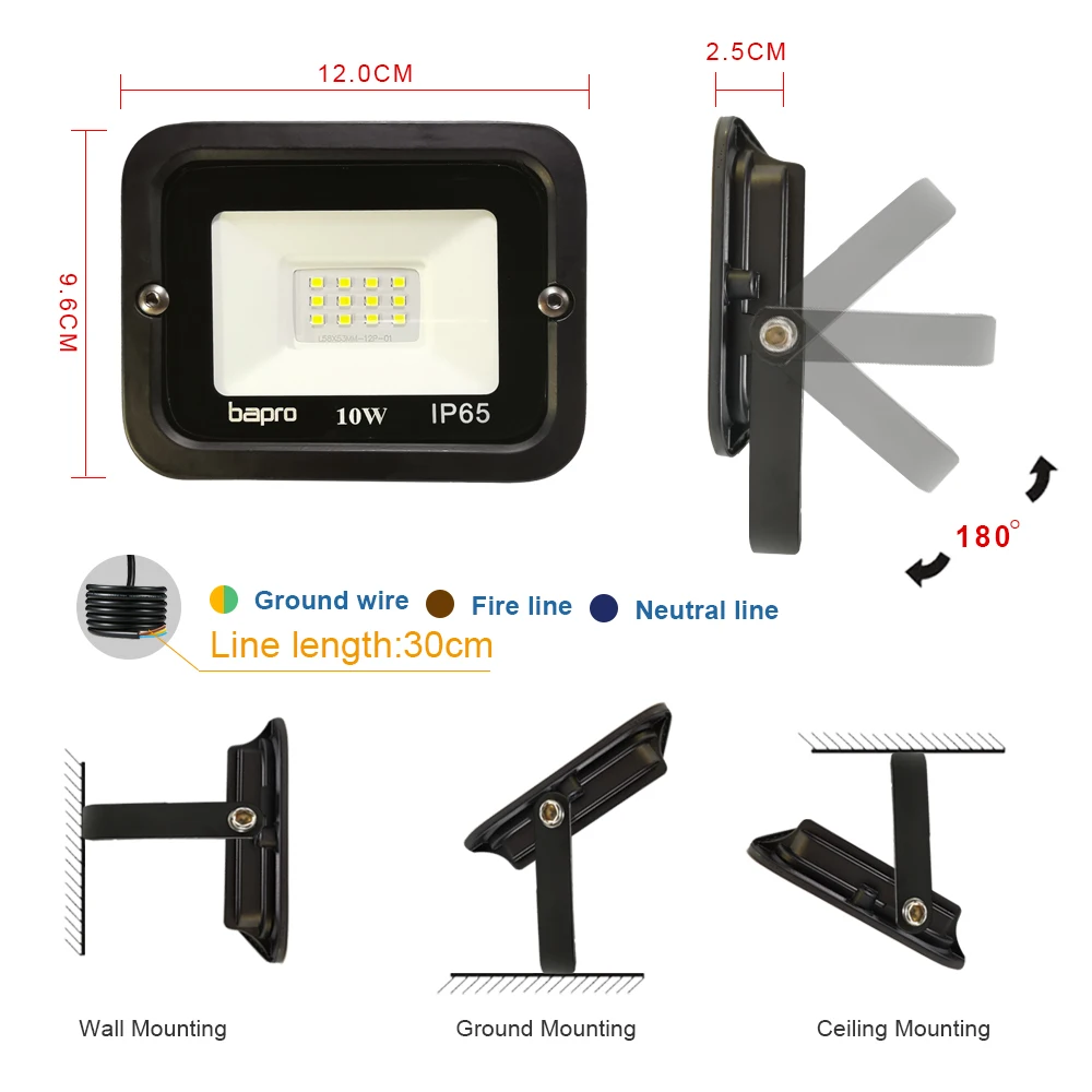 2 шт./компл. 10 Вт Точечный светильник s Светодиодный точечный уличный IP65 rgb