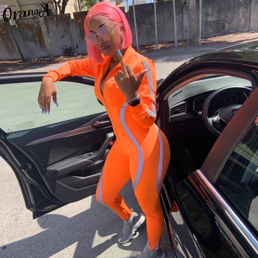 Женский комбинезон с длинными рукавами OrangeA светоотражающий повседневный в