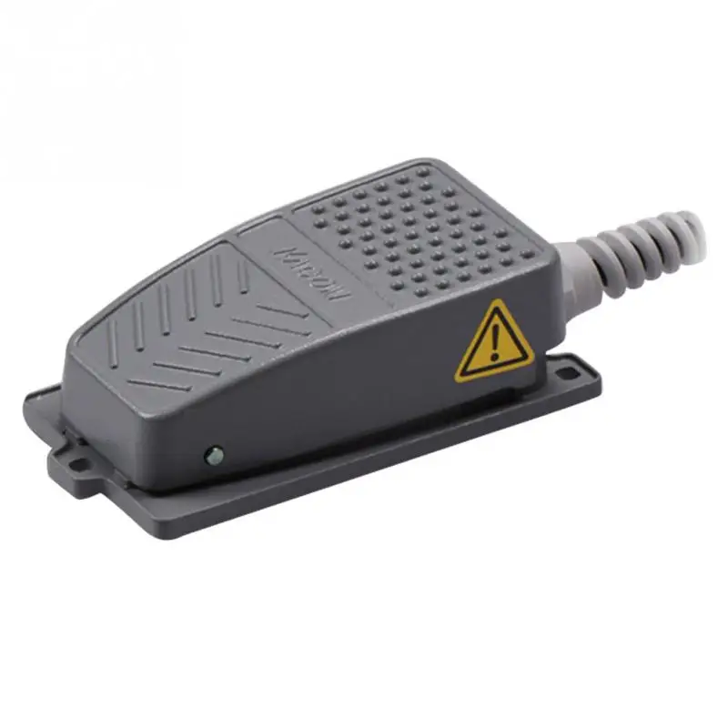 Non Slip Aluminum Alloy Electric 250V Industrial Power Waterproof With Cable Foot Pedal Switch Momentary Control Tool 10A | Обустройство