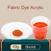 fabric dyeing acrylic paint dye for clothing 10g gold color dyestuff textile dyeing clothing renovat