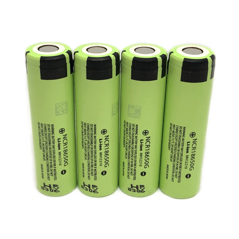 4pcs/lot Original Panasonic 18650 NCR18650G 3.7V 3600mAh High Capacity Rechargeable Battery Lithium Batteries Cell For Laptops