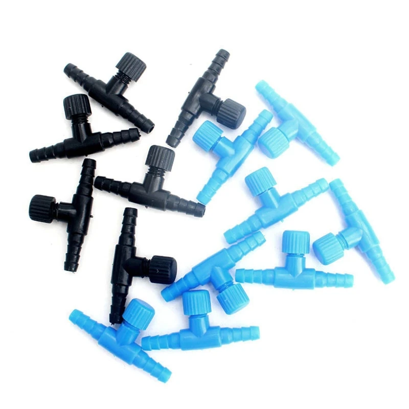 Т-образный контрольный тройник клапана насоса для аквариума аэрационный насос