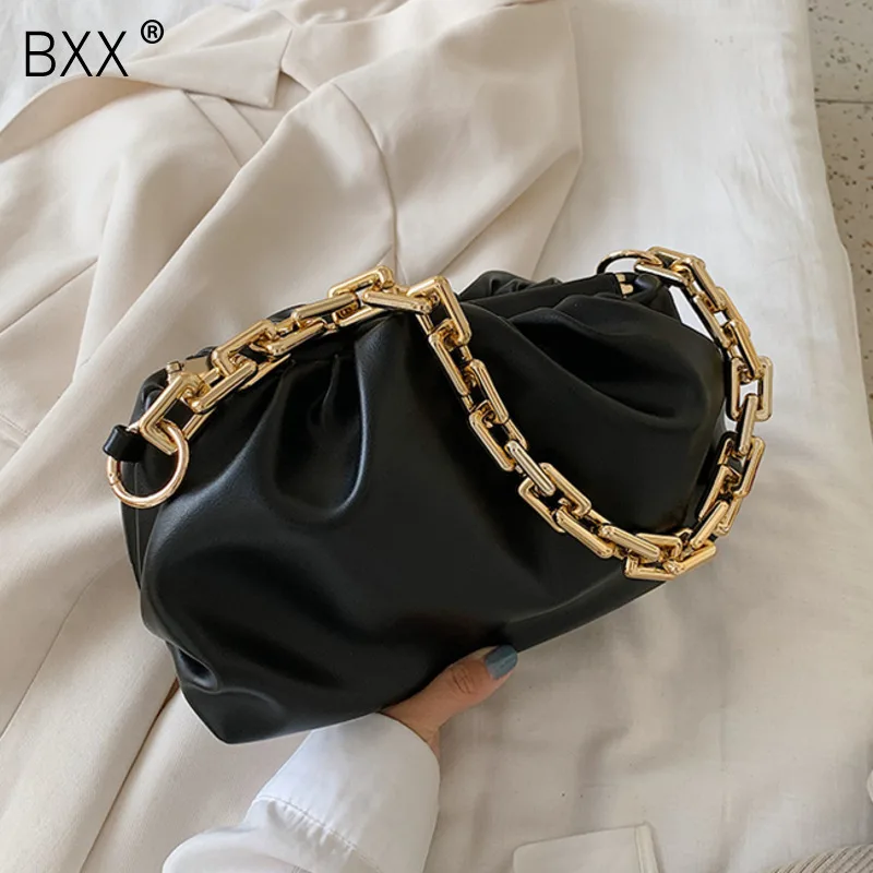 [BXX] сумки через плечо с золотой цепочкой для женщин 2021 роскошная сумка в виде
