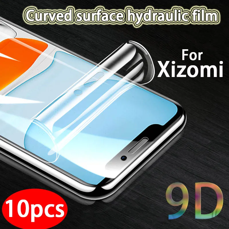 

10 pcs Screen protectors for Xiaomi 10 9 8 6 5 pro se X cc9e toughened film hydraulic protective film mobile phone accessories