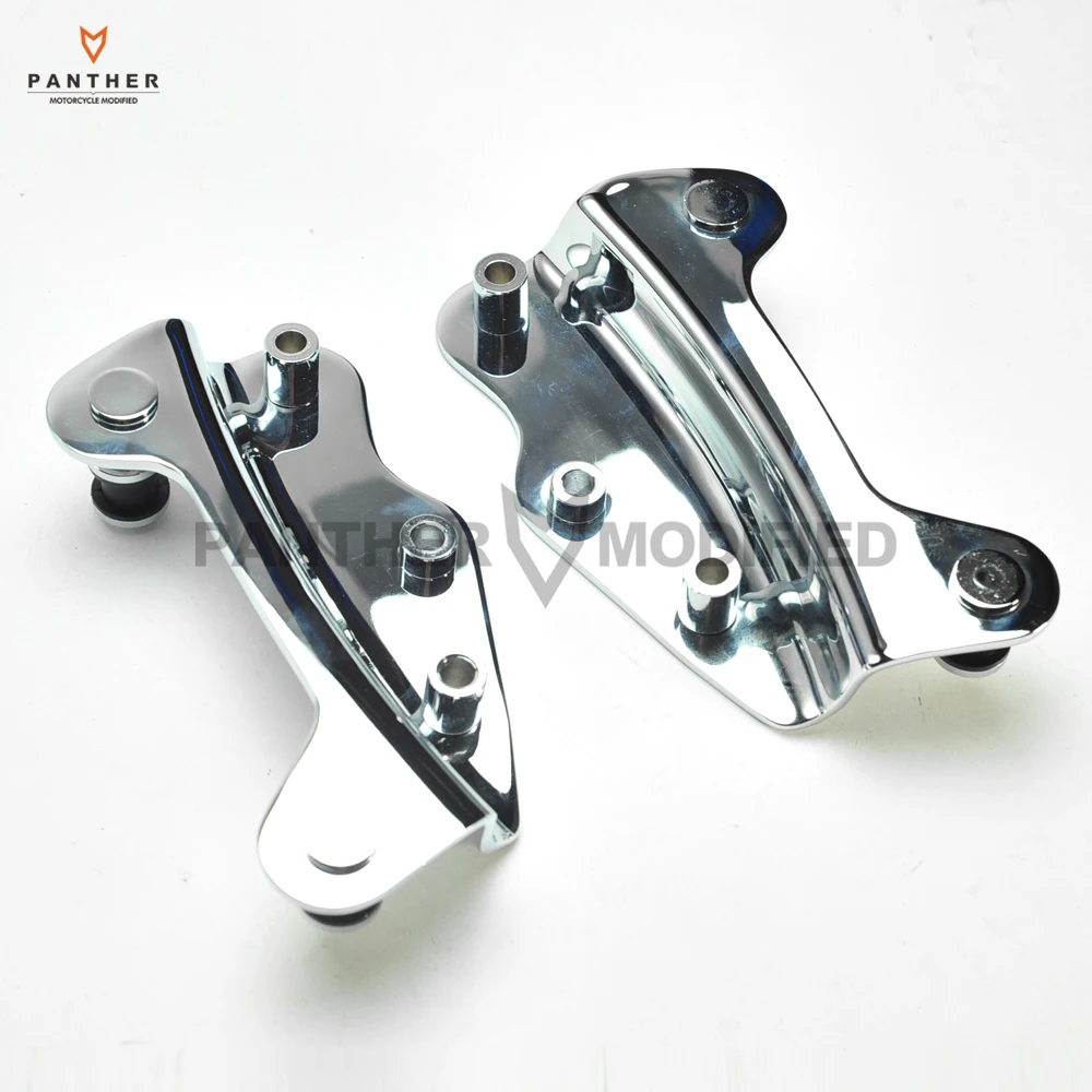 1 пара комплект из 4-х точечных хромовых деталей для мотоцикла чехол Harley Road King FLHR