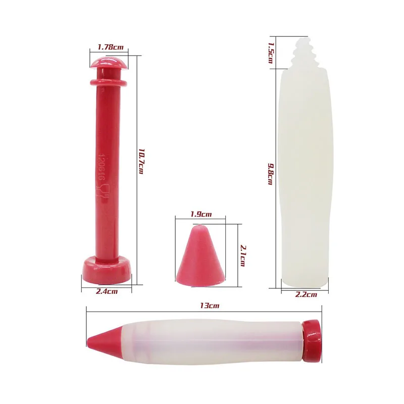 

Silicone Fudge Cake Pen Pastry Frosting Writing Syringe Spatula Baking Food Decoration Gun Mold Cream Cup Cookie Icing Nozzles
