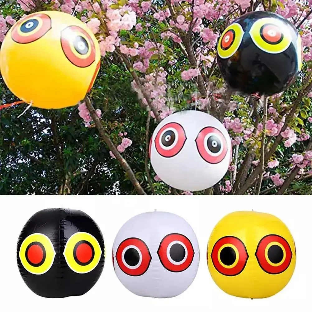 

3pcs Balloon Anti-Bird Repellent Inflatable Scare Eye Balloons Hunting Pest Controller Fast Visual Deterrent Orchard Protector
