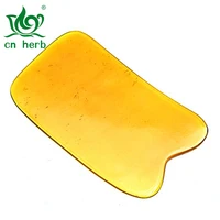 cn herb 1 pcs thin section of the horn horn scraping tablets square notch piece of natural yak horn scraping plate massage film