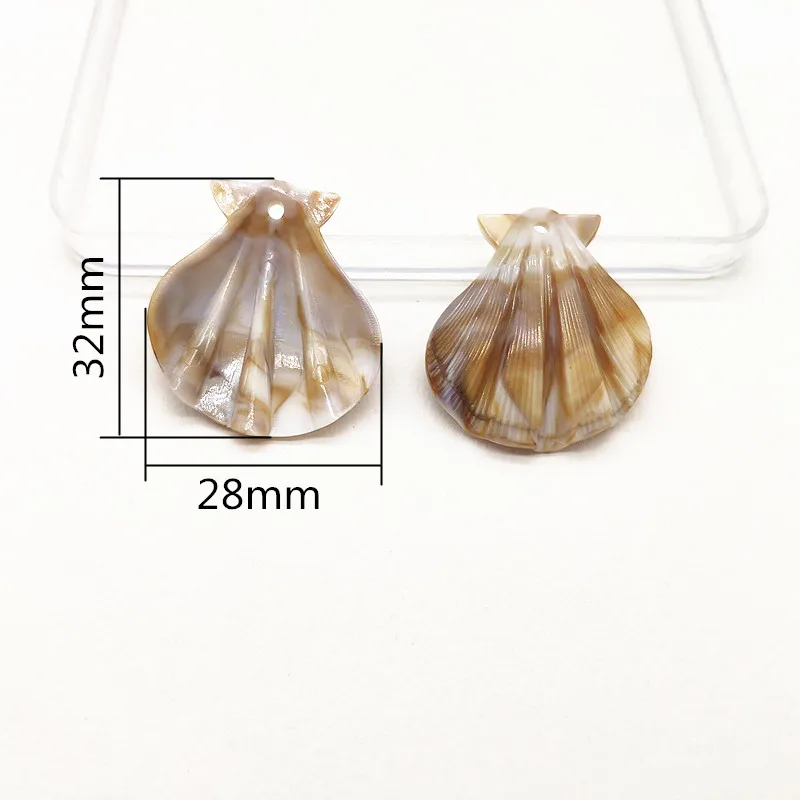 Новое поступление! 32x28 мм 370 шт. акриловые бусины Имитация shell-shape форме благодаря